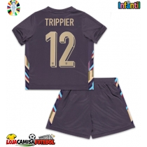 Camisa de Futebol Inglaterra Kieran Trippier #12 Equipamento Secundário Infantil Europeu 2024 Manga Curta (+ Calças curtas)